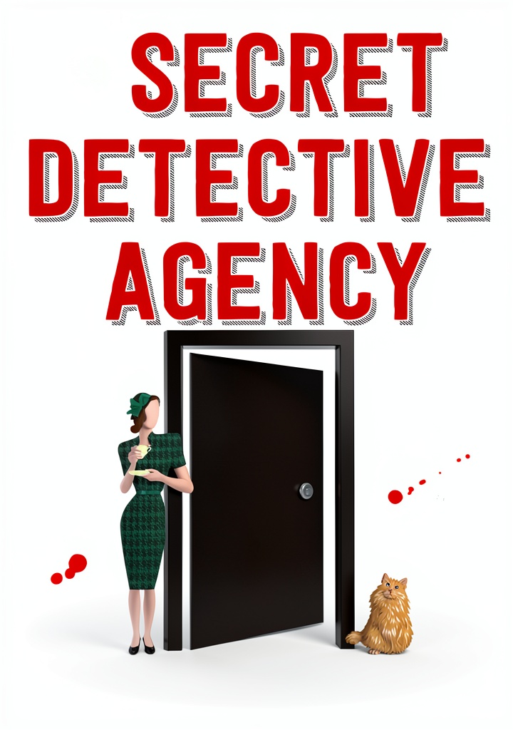 'Cover of The Secret Detective Agency Book 1 showcasing cozy mystery theme'