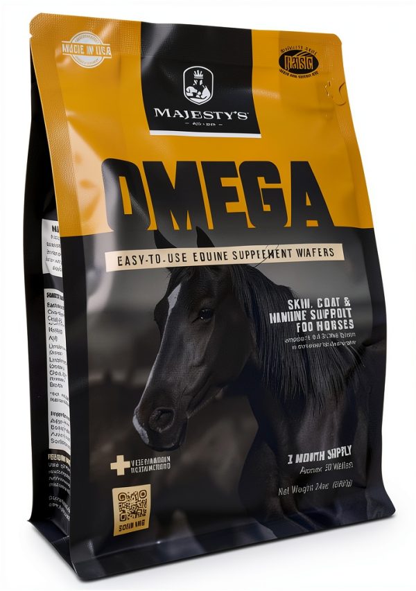 Majesty's Omega Wafers Horse Skin Coat Immune Support-0