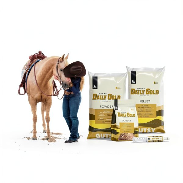 Daily Gold Horse Probiotic by REDMOND 30-Day Digestive Support-3