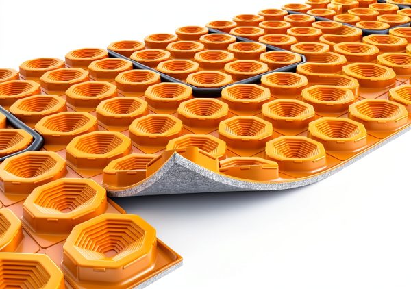 Schluter Systems Adhesive Ditra Heat Duo Membrane 8.4 Sq Ft Orange-2