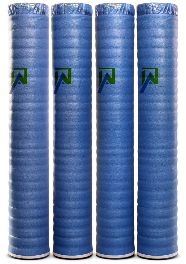 AMERIQUE 800SQFT 4TH Generation Blue 1.5MM Thick Flooring Underlayment Padding 3-in-1 Heavy Duty Foam with Tape & Vapor Barrier-0