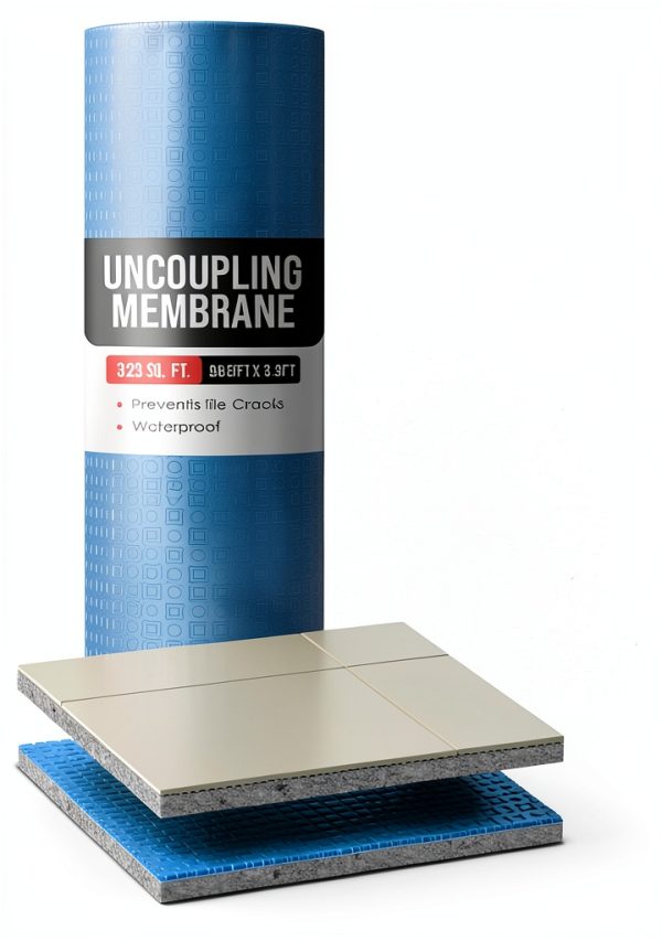 Uncoupling Membrane Houseables Underlay Waterproof 3.3x98.5ft Blue-0